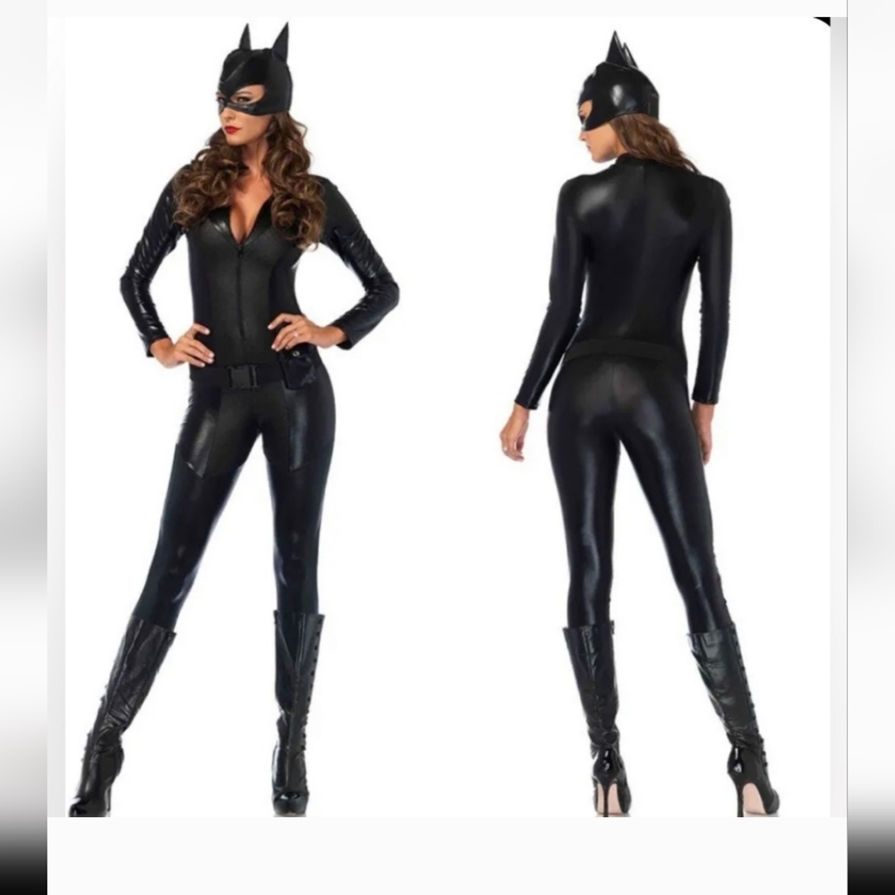 The Dark Knight Cosplay Costumes Rises Selina Catwoman Party Jumpsuit Halloween.